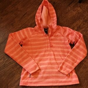 Striped Orange Hooded Pullover